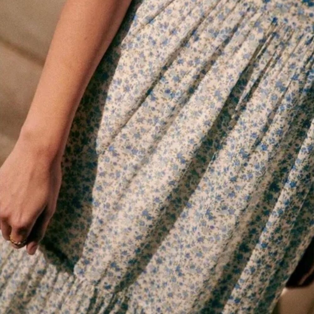 Like New* Sezane Phily Dress | Blue Flowers, 8 - Picture 11 of 14